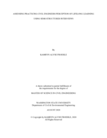 Assessing practical civil engineers perception of lifelong learning using semi-structured interviews