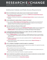Smithsonian Institute and Public-Access Requirements