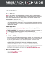 ORCID Identifiers