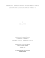 The effects of additive solutions on the development of storage lesions in canine platelet concentrates stores at 4°C