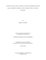 Climate change causes a Western Cascades watershed to become less flammability-limited: Is fuel treatment now a potential solution?