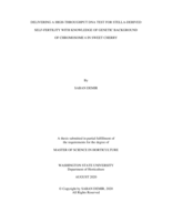 Delivering a high-throughput DNA test for Stella-derived self-fertility with knowledge of genetic background of chromosome 6 in sweet cherry
