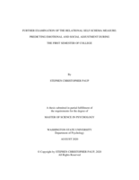 Further examination of the relational self-schema measure: Predicting emotional and social adjustment during the first semester of college