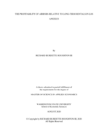 The profitability of Airbnbs relative to long-term rentals in Los Angeles
