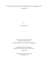 Estimation of two-terminal and three-terminal transmission line parameters