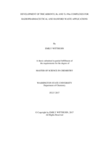 Development of tricarbonyl Re and Tc-99m complexes for radiopharmaceutical and Hanford waste applications