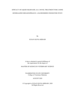 Efficacy of liquid sildenafil as a novel treatment for canine generalized megaesophagus: A randomized crossover study