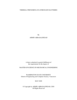 Thermal phenomena in lithium-ion batteries