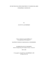 Jet ejection following drop impact on micro-pillared hydrophilic substances