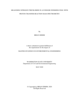 Measuring nitrogen trichloride in an indoor swimming pool with proton-transfer-reaction mass spectrometry