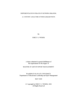 Differentiation strategy running brands: A content analysis of Instagram posts