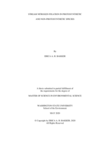 Stream nitrogen fixation in photosynthetic and non-photosynthetic species