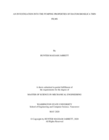 An investigation into the pumping properties of diatom biosilica thin films