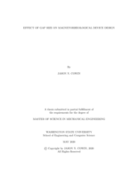 Effect of gap size on magnetorheological device design