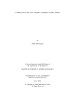 A social welfare analysis of California's cap and trade