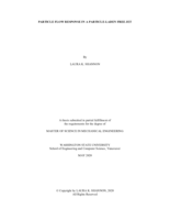 Particle flow response in a particle-laden free jet