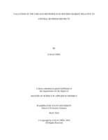 Valuation of the Chicago metropolitan housing market relative to central business districts
