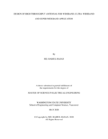 Design of high throughput antennas for wideband, ultra wideband and super wideband applications