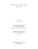 Special education teacher's technology survival guide