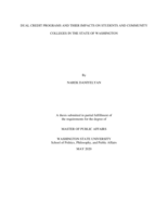 Dual credit programs and their impacts on students and community colleges in the state of Washington