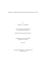 Chronic cannabis-induced alterations in stress reactivity