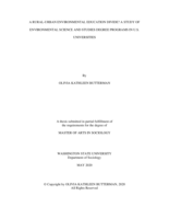 A rural-urban environmental education divide?: A study of environmental science and studies degree programs in U.S. universities