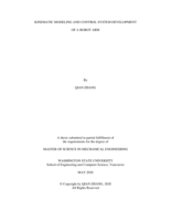 Kinematic modeling and control system development of a robot arm