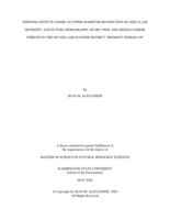 Thinning effects under an upper diameter restriction on size class diversity and future demography of dry-pine and mixed-conifer forests in the Silver Lake Ranger District, Fremont-Winema NF