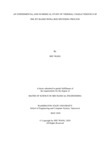 An experimental and numerical study of thermal characteristics of ink jet based infra-red sintering process