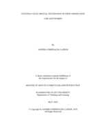 Nuestras voces: Digital testimonios of first-generation Chicanx women