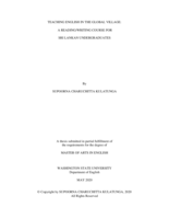 Teaching English in the global village: A reading/writing course for Sri Lankan undergraduates