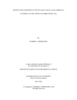 Growth and condition of the invasive Asian clam, Corbicula fluminea, in the lower Columbia River, USA