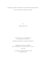 Enforcing crash consistency of scientific applications in non-volatile main memory systems