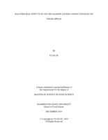 Bactericidal effects of Cecure against Listeria monocytogenes on fresh apples