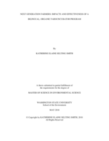 Next generation farmers: Impacts and effectiveness of a bilingual, organic farm incubator program