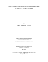 Evaluation of Cucurbitaceae and Solanaceae rootstocks for resistance to verticillium wilt
