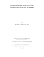 Deceptive review detection using convolutional neural networks