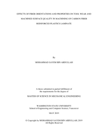 Effects of fiber orientations and properties on tool wear and machined surface quality in machining of carbon fiber reinforced plastics laminate