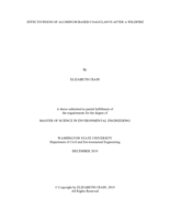 Effectiveness of aluminum based coagulants after a wildfire