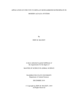 Application of struvite to replace monoammonium phosphate in modern alfalfa systems