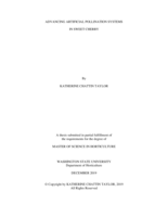 Advancing artificial pollination systems in sweet cherry