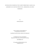 Investigation of significant test anxiety predictors in large-scale assessment data for the United States: A hierarchical multiple regression