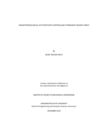 Magnetorheological actuator with controllable permanent magnet array