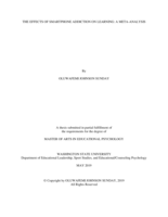 The effects of smartphone addiction on learning: A meta-analysis