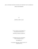Are scavengers good for your health?: The effect of scavengers on disease transmission
