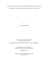 An investigation of dielectric properties in three-phase polymer composites for sensing and charge storage applications