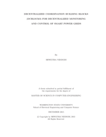 Decentralized coordination building blocks (DCBlocks) for decentralized monitoring and control of smart power grids