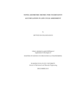 Novel geometric metric for uncertainty accumulation in life cycle assessment