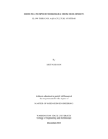 Reducing phosphorus discharge from high-density, flow-through aquaculture systems