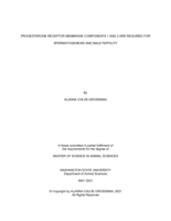Progesterone receptor membrane components 1 and 2 are required for spermatogenesis and male fertility